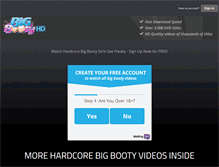 Tablet Screenshot of bigbootyhd.com